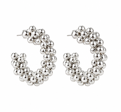 Chrome Bubble hoops